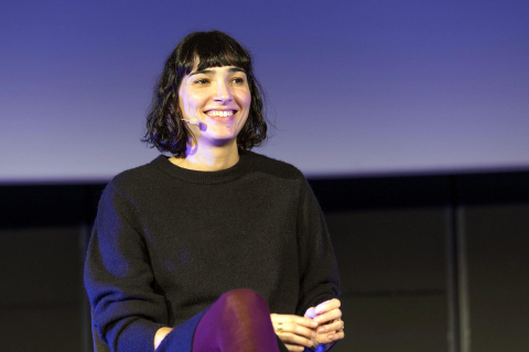 Imágenes de la presentación de la película As Bestas, en la 29 edición de la Muestra de Cine de Tudela.