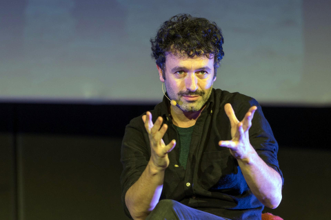 Imágenes de la presentación de la película As Bestas, en la 29 edición de la Muestra de Cine de Tudela.