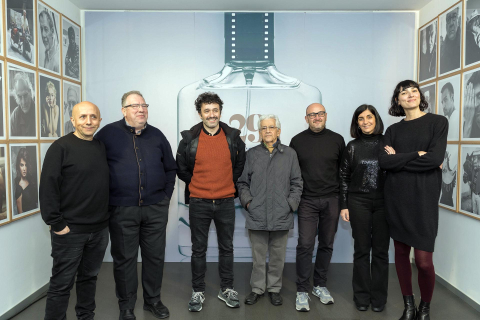 Imágenes de la presentación de la película As Bestas, en la 29 edición de la Muestra de Cine de Tudela.