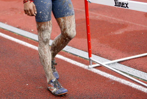 Imágenes del campeonato navarro de cross en el circuito Dantzaleku de Alsasua
