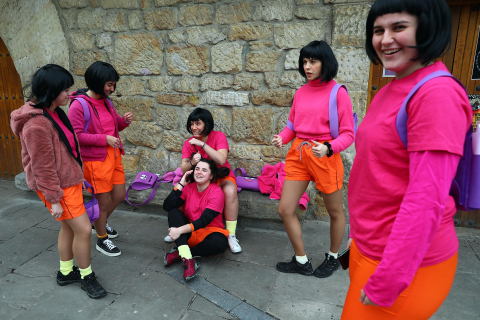 Imágenes del carnaval urbano de Alsasua.