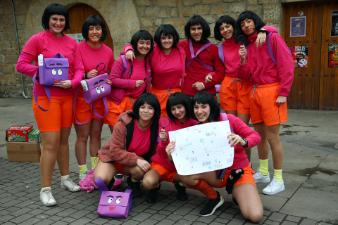 Imágenes del carnaval urbano de Alsasua.