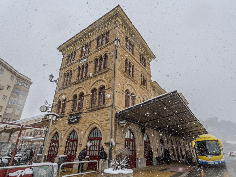 Fotos de la nevada de este lunes en Tierra Estella.