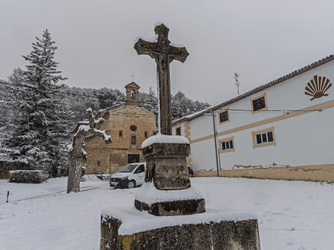Fotos de la nevada de este lunes en Tierra Estella.
