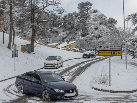 Fotos de la nevada de este lunes en Tierra Estella.