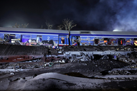 Choque dos trenes en Grecia