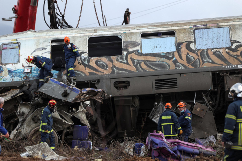 Choque dos trenes en Grecia