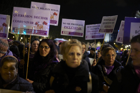 Fotos de la manifestación del 8M en Pamplona