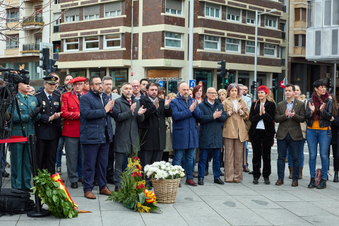 Acto del Gobierno de Navarra en homenaje a las víctimas del terrorismo en el aniversario de los atentados del 11-M.