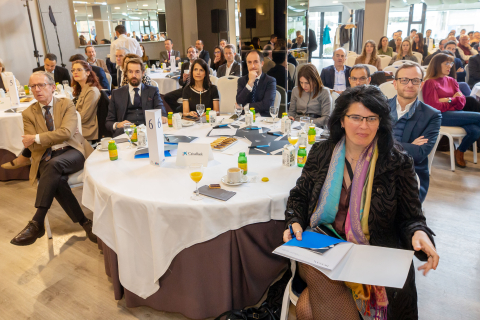 Fotografías del desayuno de trabajo con Rosa Carabel, CEO de Eroski.