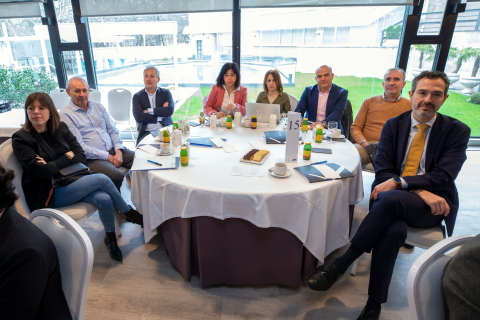 Fotografías del desayuno de trabajo con Rosa Carabel, CEO de Eroski.