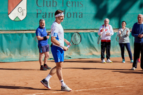 Fotos de la visita de David Ferrer a Pamplona.
