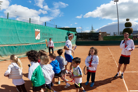 Fotos de la visita de David Ferrer a Pamplona.
