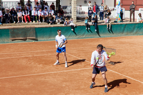 Fotos de la visita de David Ferrer a Pamplona.