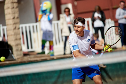 Fotos de la visita de David Ferrer a Pamplona.