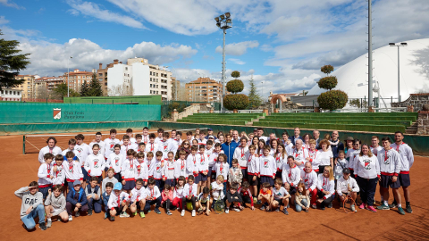 Fotos de la visita de David Ferrer a Pamplona.