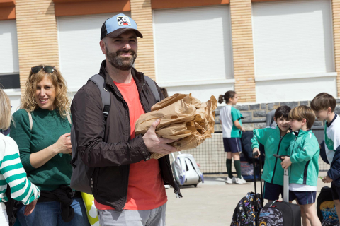 Fotos de la Operación Bocata del colegio Anunciata de Tudela.