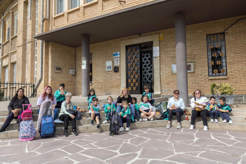 Fotos de la Operación Bocata del colegio Anunciata de Tudela.