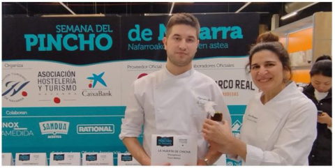 Semifinalista de la Semana del Pincho de Navarra 2023./