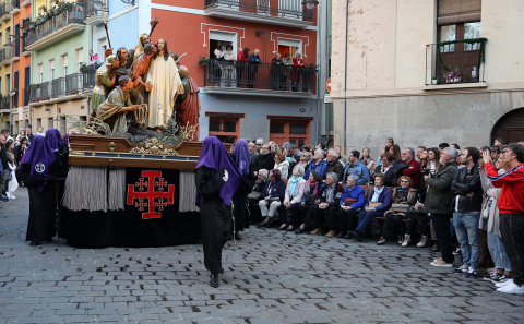 Procesión del Santo Entierro del Viernes Santo en Pamplona.