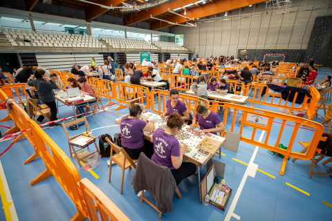Imágenes de las 24 horas de puzzles en Mutilva