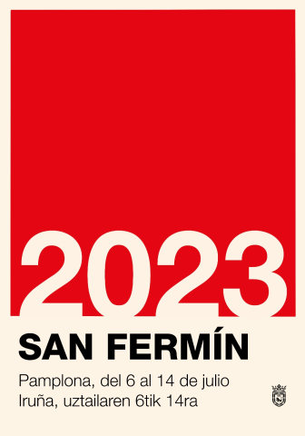 Cartel finalista San Fermín 2023.