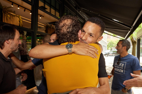 Imágenes del reencuentro de los futbolistas de Osasuna que jugaron la final de Copa de 2005
