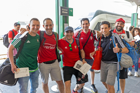 aficionados Osasuna Sevilla Tren