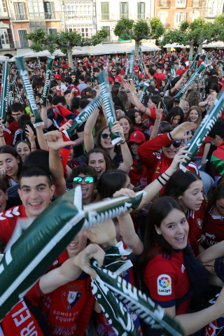 Fotos del ambiente en Pamplona por el partido de final de Copa.