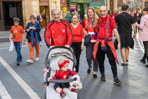Fotos del ambiente en Pamplona por el partido de final de Copa.