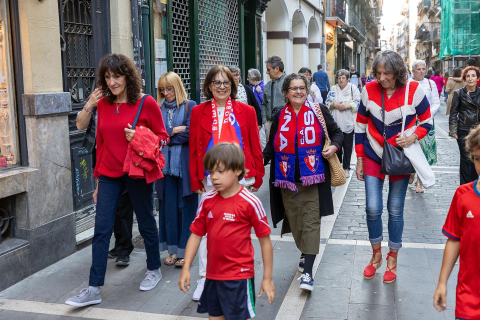 Fotos del ambiente en Pamplona por el partido de final de Copa.