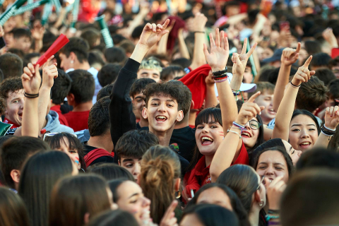 Fotos del ambiente en Pamplona por el partido de final de Copa.