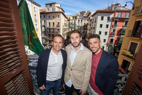 Recepción a Osasuna en el Ayuntamiento de Pamplona