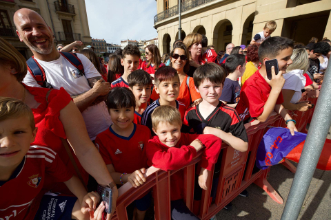 Recepción del Gobierno de Navarra a Osasuna