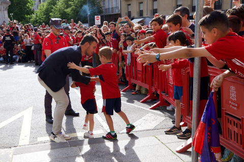 Recepción del Gobierno de Navarra a Osasuna