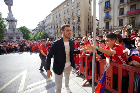 Recepción del Gobierno de Navarra a Osasuna