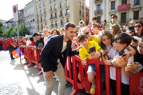 Recepción del Gobierno de Navarra a Osasuna