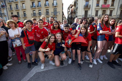 Recepción del Gobierno de Navarra a Osasuna