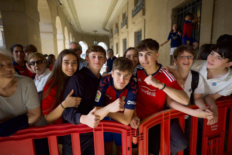 Recepción del Gobierno de Navarra a Osasuna