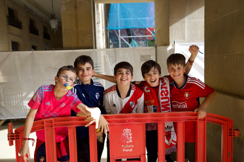 Recepción del Gobierno de Navarra a Osasuna