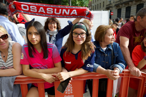 Recepción del Gobierno de Navarra a Osasuna