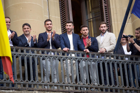 Recepción del Gobierno de Navarra a Osasuna