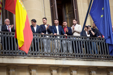 Recepción del Gobierno de Navarra a Osasuna