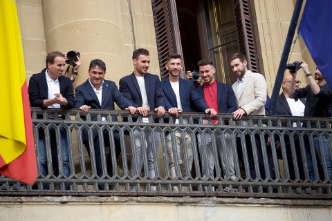Recepción del Gobierno de Navarra a Osasuna