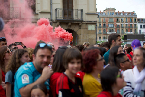Recepción del Gobierno de Navarra a Osasuna