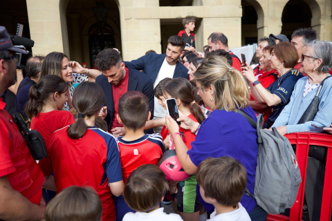 Recepción del Gobierno de Navarra a Osasuna
