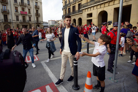 Recepción del Gobierno de Navarra a Osasuna
