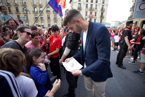 Recepción del Gobierno de Navarra a Osasuna