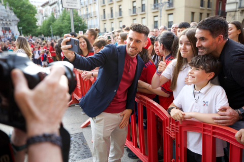 Recepción del Gobierno de Navarra a Osasuna