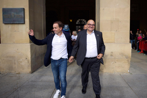 Recepción del Gobierno de Navarra a Osasuna